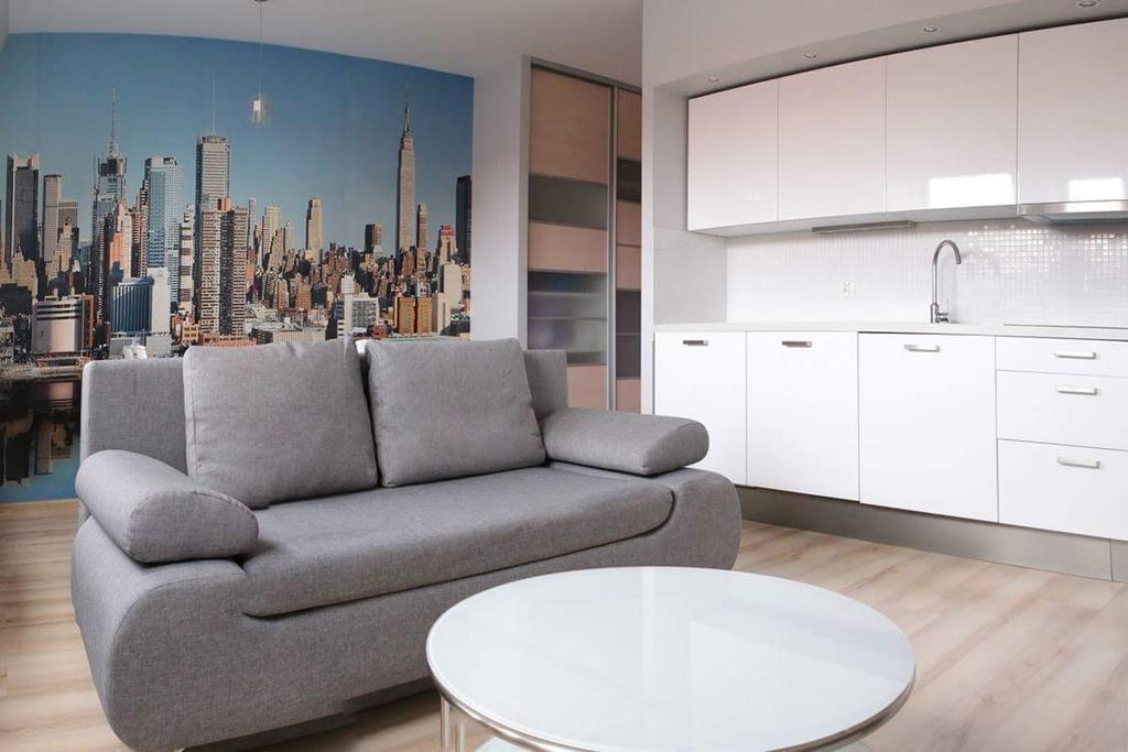 35 négyzetméteres stúdió Apartman 1 fürdőszobával Poznan Városközpont területén Kültér fotó